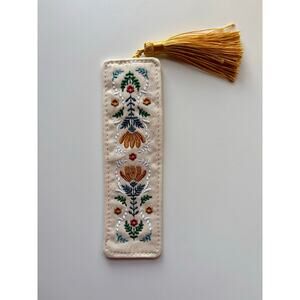 Beautiful exclusive embroidered bookmark Archer & Olive